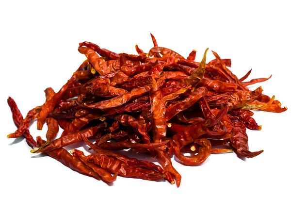 Dry red chili pepper isolated — Stock Photo, Image