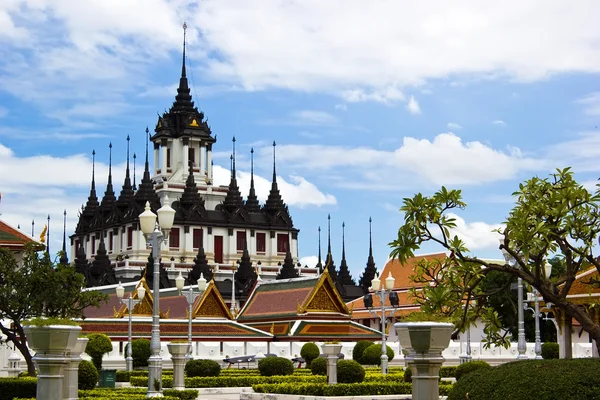 Loha Prasat Metal Palace in Bangkok Thailand — Stock Photo, Image