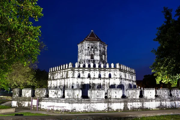 Phra sumen fort, twilight saat — Stok fotoğraf