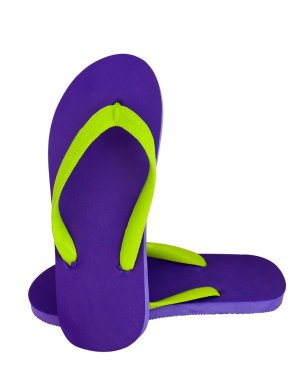 beyaz mor parmak arası terlik