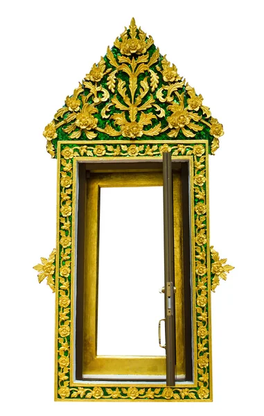 Thai window temple open — Stock Photo, Image