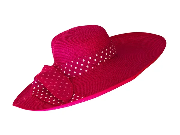 Cappello moda rosa isolato su bianco — Foto Stock