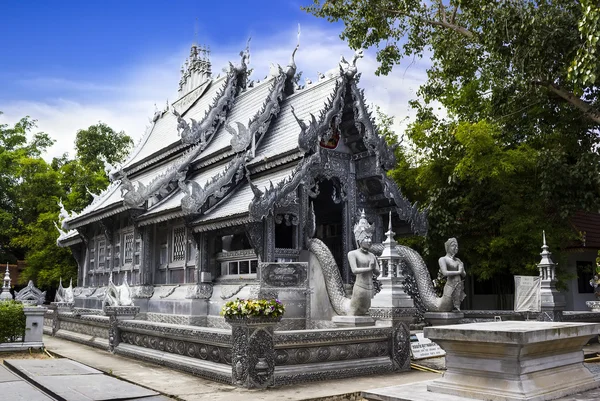 Silver monastery in Wat srisuphan — Stock Photo, Image