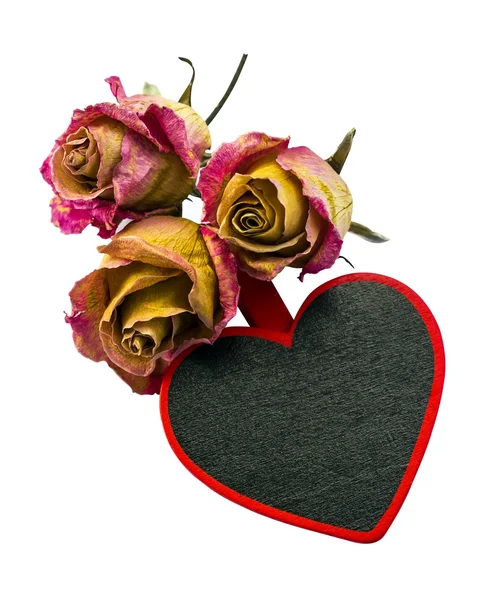 Heart and rose — Stock Photo, Image
