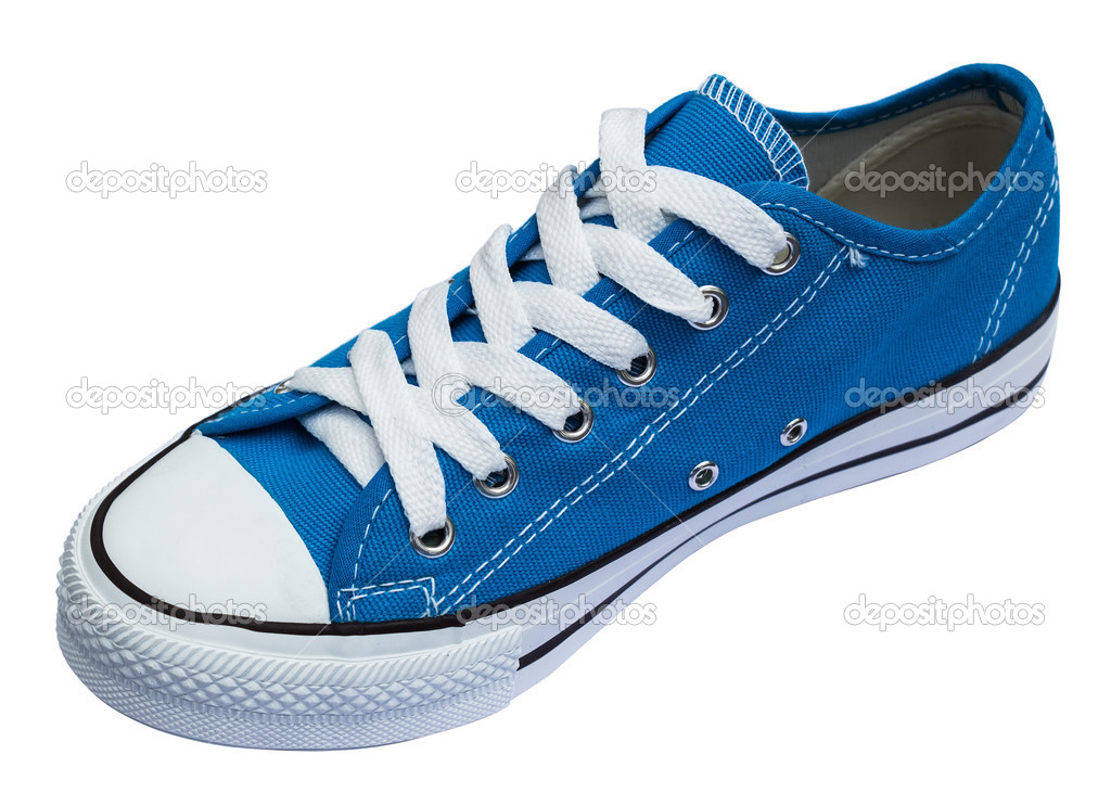 Fashion blue shoes isolated