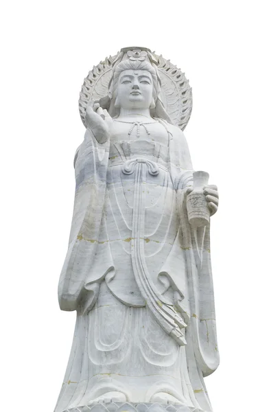 Estatua blanca de Guanyin — Foto de Stock