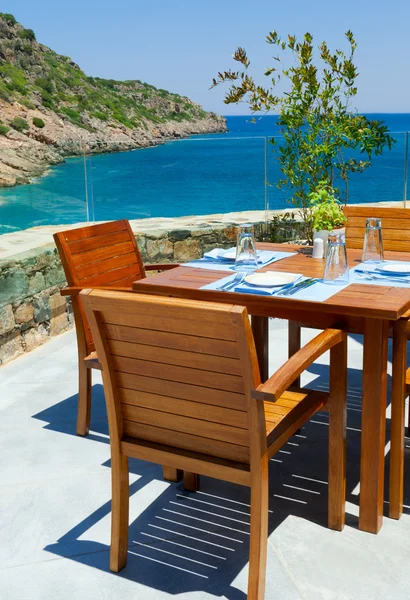 Traditionele mediterrane restaurant Stockfoto