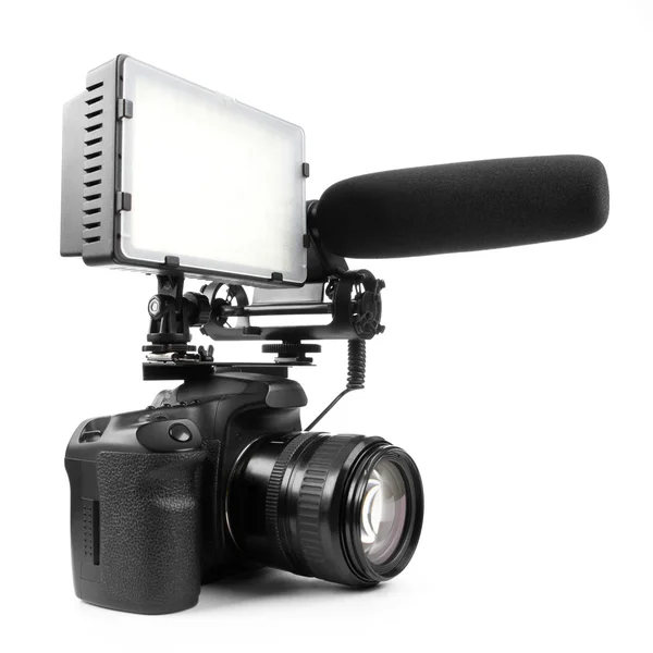 DSLR videocamera — Stockfoto