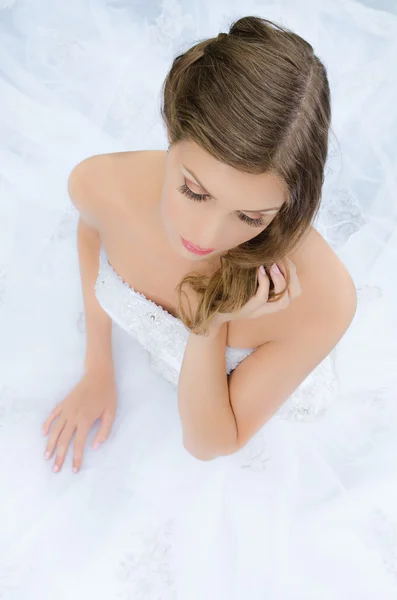Glamouröse Braut — Stockfoto