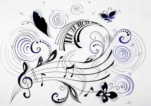 Featured image of post Dibujos De Notas Musicales A Lapiz Existen siete valores que son lo m s usados para graficar la duraci n de las notas musicales