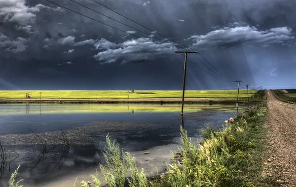 Burzowe chmury saskatchewan — Zdjęcie stockowe