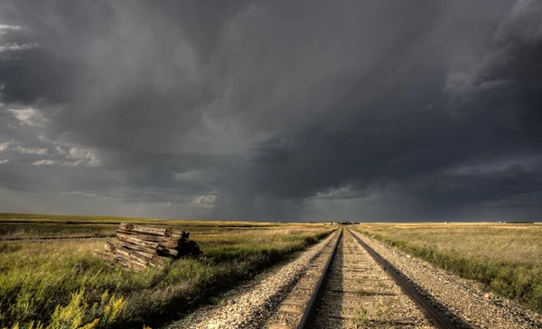 Burzowe chmury saskatchewan — Zdjęcie stockowe