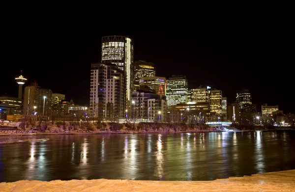 Night Shots Calgary Alberta Brasil — Fotografia de Stock