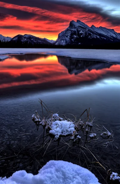 Під час заходу сонця гора Рандл — стокове фото