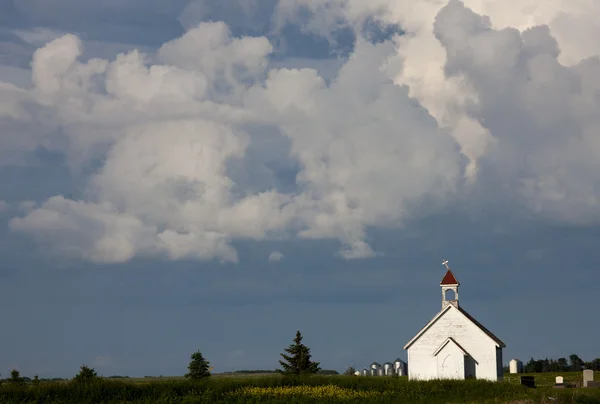 Prairie storm wolken — Stockfoto