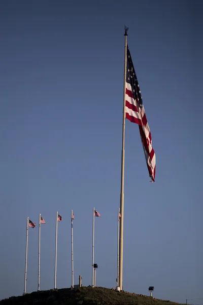Ameriican прапори — стокове фото
