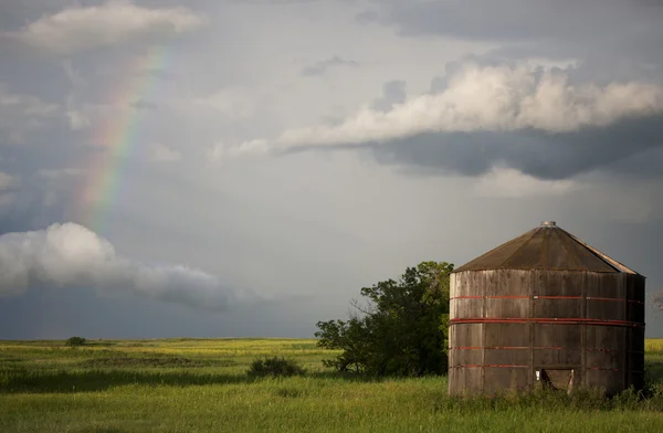 Prairie storm wolken — Stockfoto