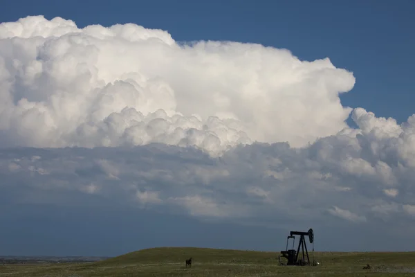 Nuvens de tempestade de pradaria — Fotografia de Stock