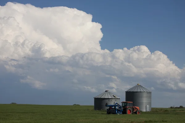 Prairie storm wolken — Stockfoto