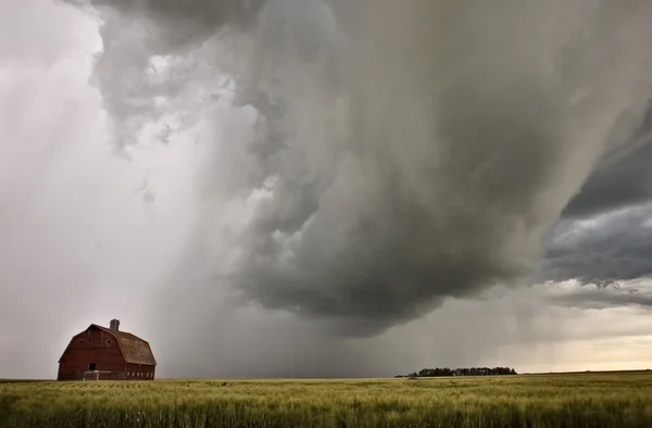 Prairie storm wolken — Stockfoto