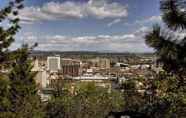 La ciudad de Spokane washington — Foto de Stock