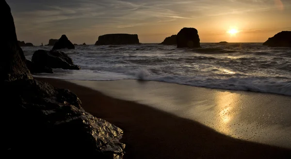 Sunset Bandon Oregon — Stock Photo, Image