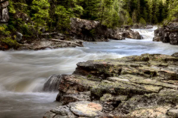 Waterfall Glacier National Park — Stock Photo, Image