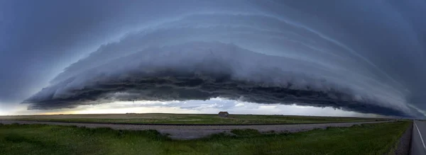 Major Saskatchewan Storm Summer Rural Canada — Fotografia de Stock