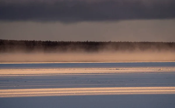 Scenic Prince Albert National Park Canada Sunrise Light — Foto Stock