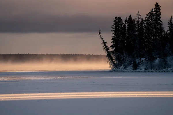 Escénico Parque Nacional Príncipe Alberto Canadá Amanecer Luz — Foto de Stock