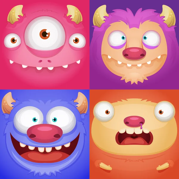 Monstruos — Vector de stock