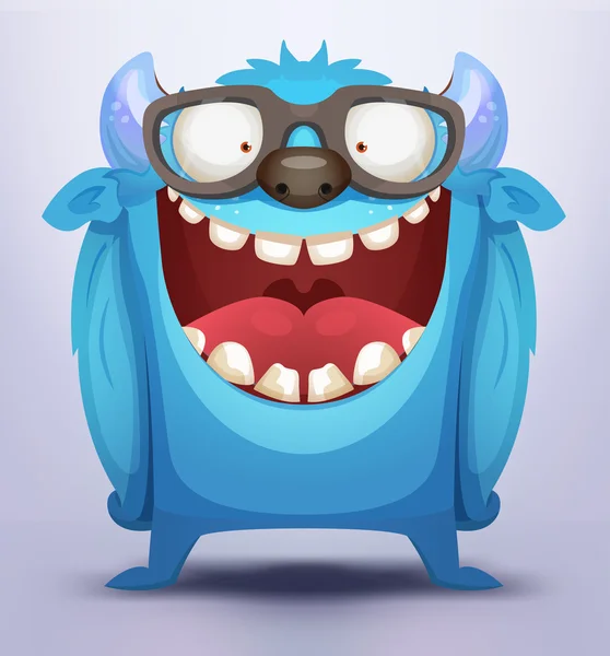 Monstro azul Vetores De Stock Royalty-Free