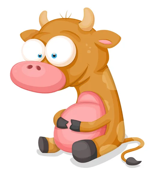 Cartoon Cow — Stock Vector