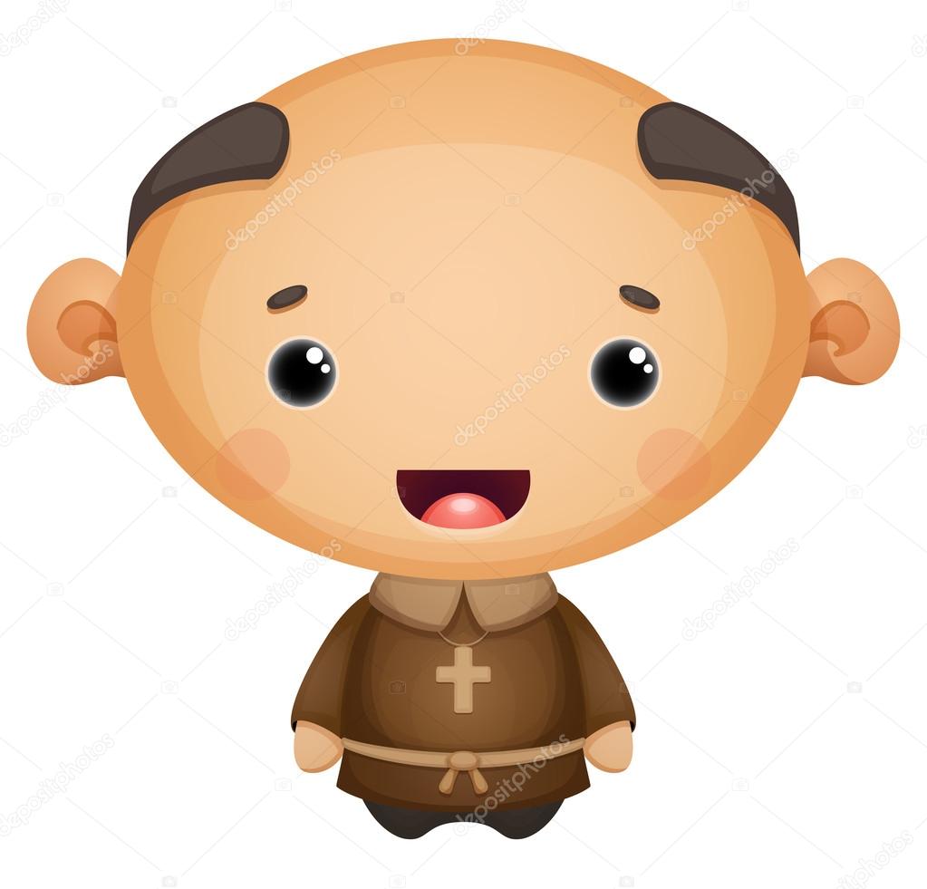 Cartoon Monk