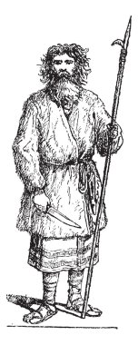 Sahalin, antika gravür