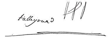 imza Charles maurice de talleyrand-perigord, ilk Prinç
