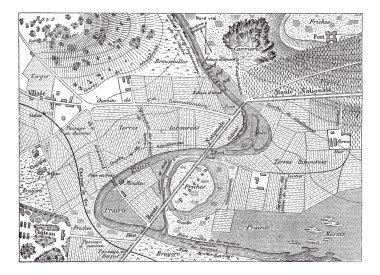 topografik harita, antika gravür