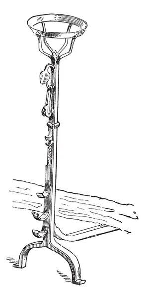 Andiron, винтажная гравировка — стоковый вектор