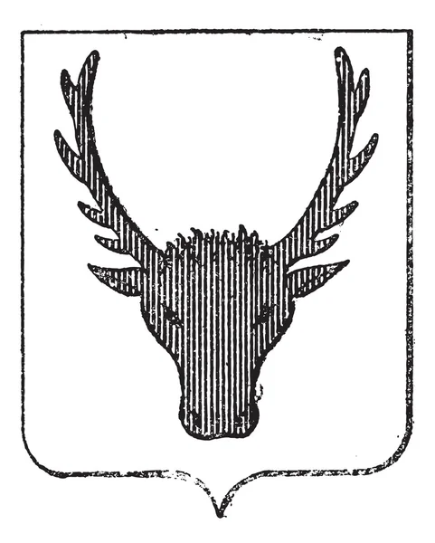 Abrigo de Armas de Alce, grabado vintage — Archivo Imágenes Vectoriales