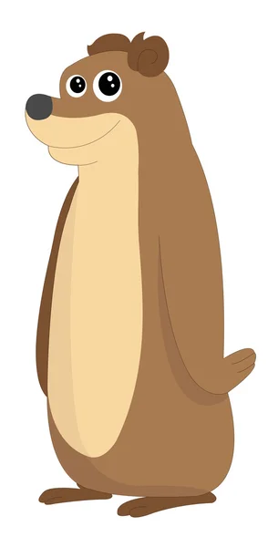 Leuke brown bear, afbeelding — Stockvector