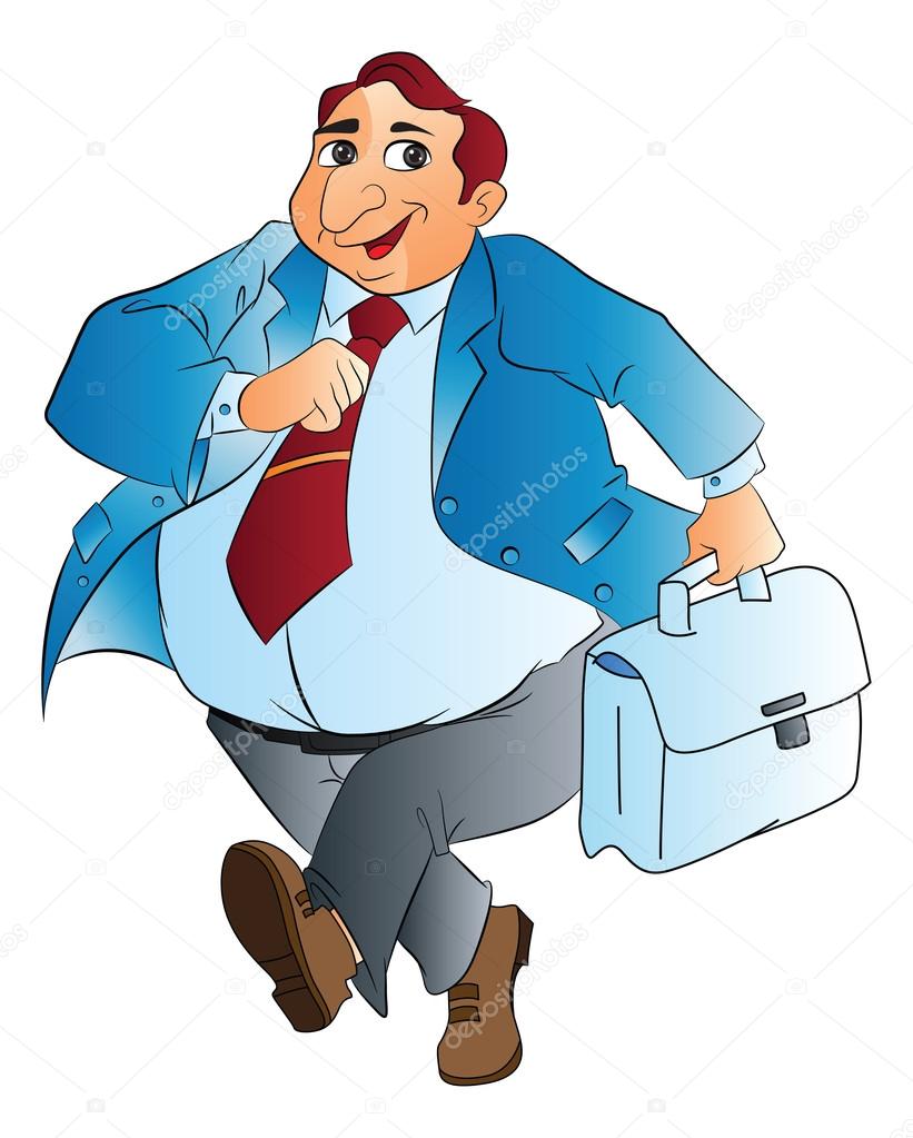 Fat Businessman, illustration Stock Vector Image by ©Morphart #16188451
