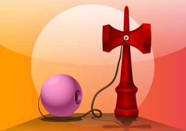 kendama, illüstrasyon