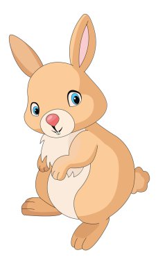 tatlı turuncu tavşan, illüstrasyon