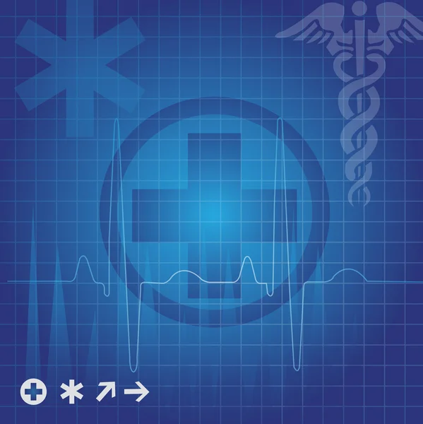 Zdravotní symboly, ilustrace — Stockový vektor