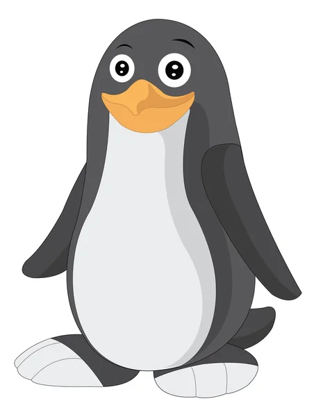 Lindo pingüino, ilustración — Vector de stock