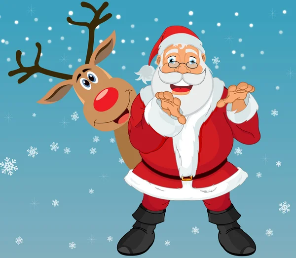 Santa Claus, illusztráció — Stock Vector