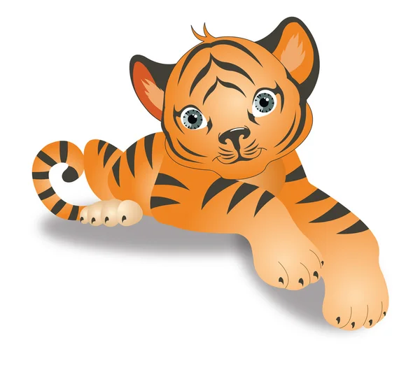 Tigre, ilustración — Vector de stock