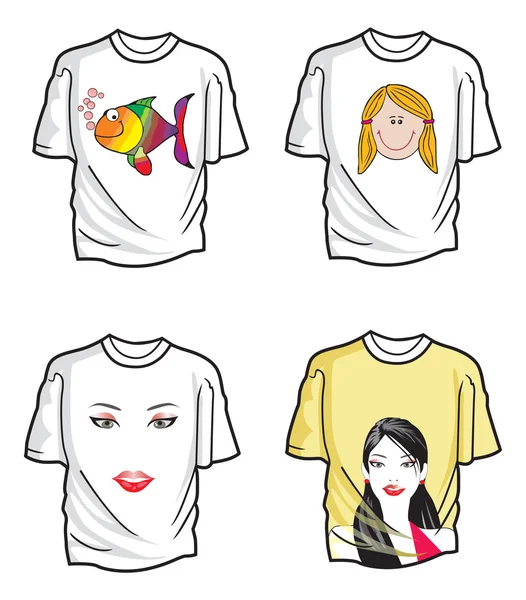 T-shirts, ilustração — Vetor de Stock