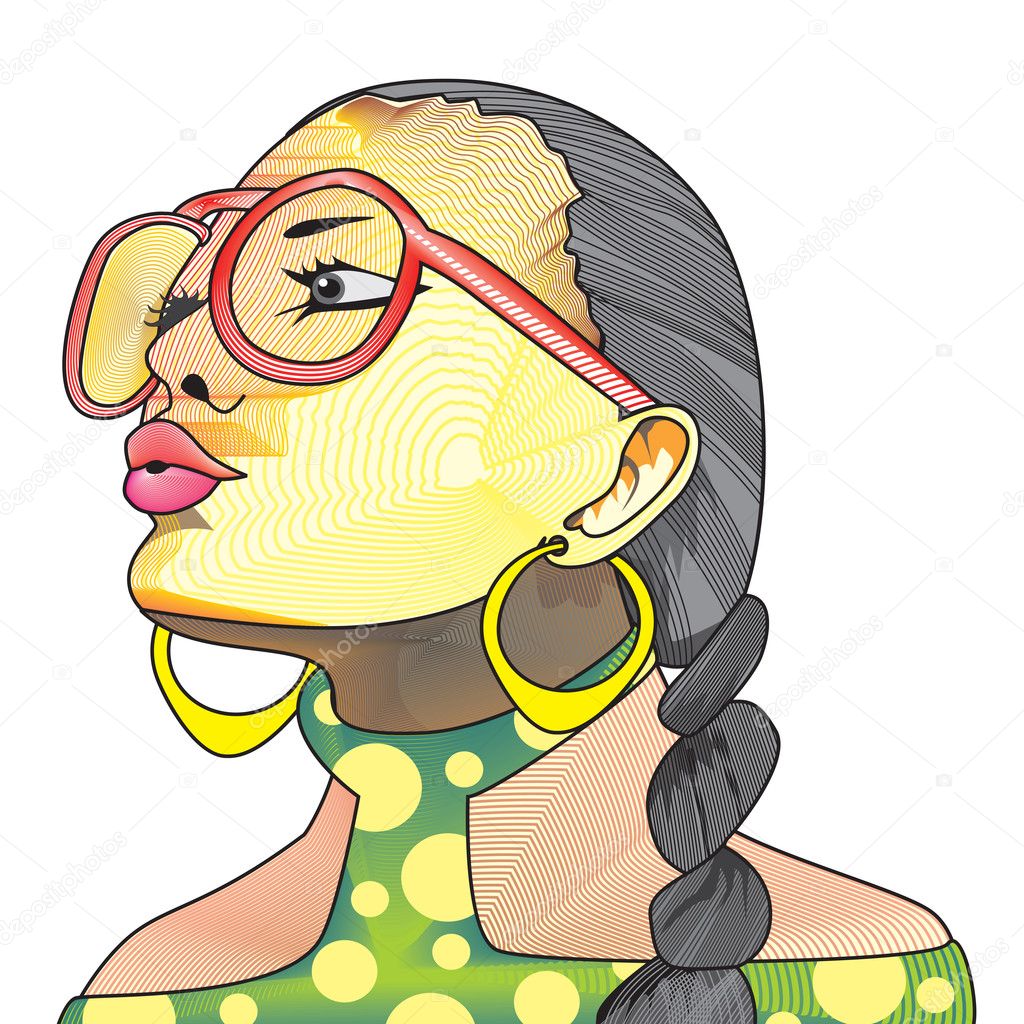 Creative face, illustration