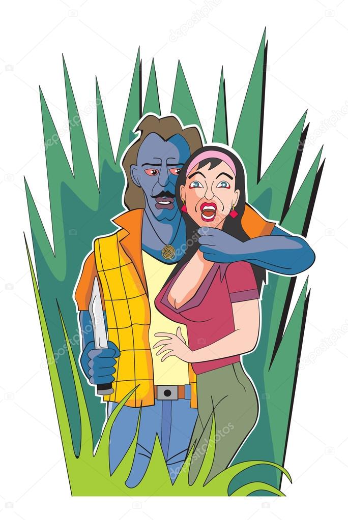 Hostage-taking, illustration